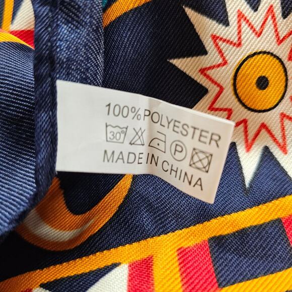 Floral Kimono Womens 2X Red Sun Moon Fringe Open Indie Relaxed Boho Festival - Picture 10 of 11